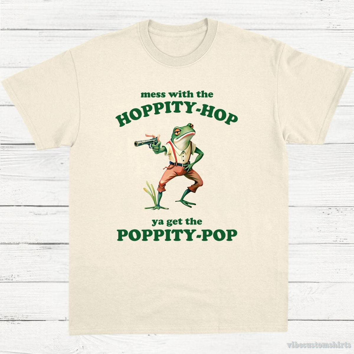 Mess With The Hoppity Hop Ya Get Poppity Pop Frog Shirt product image 2