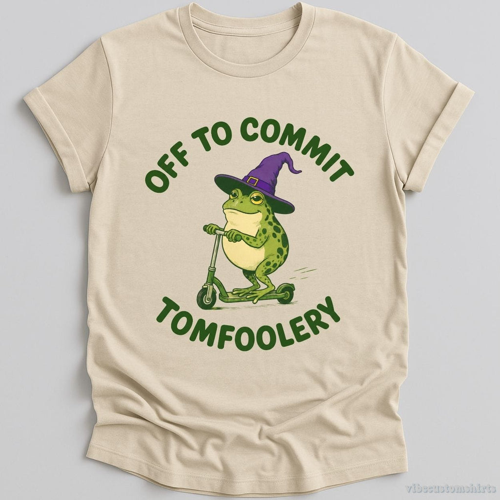 Off To Commit Tomfoolery Humorous Frog Shirt product image 3