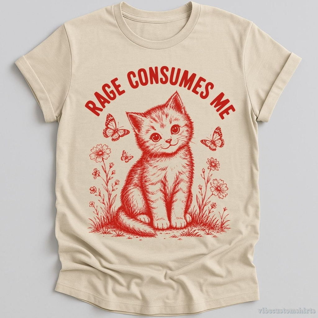 Rage Consumes Me Cute Kitten Shirt product image 4