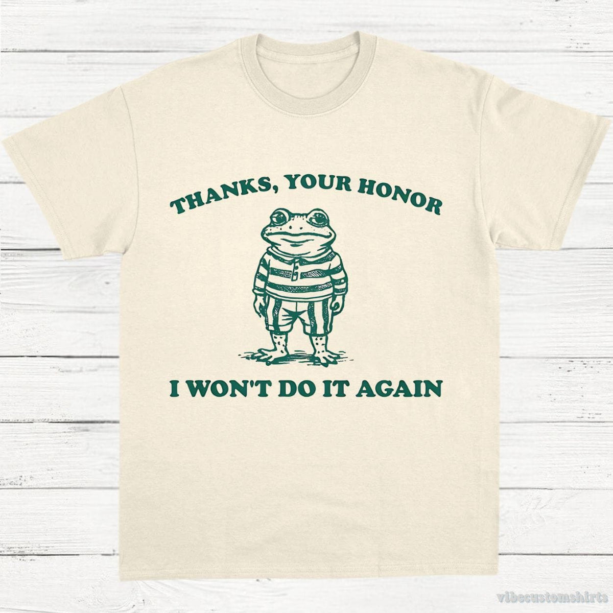 Thanks Your Honor I Won't Do it Again Inmate Frog Shirt product image 2