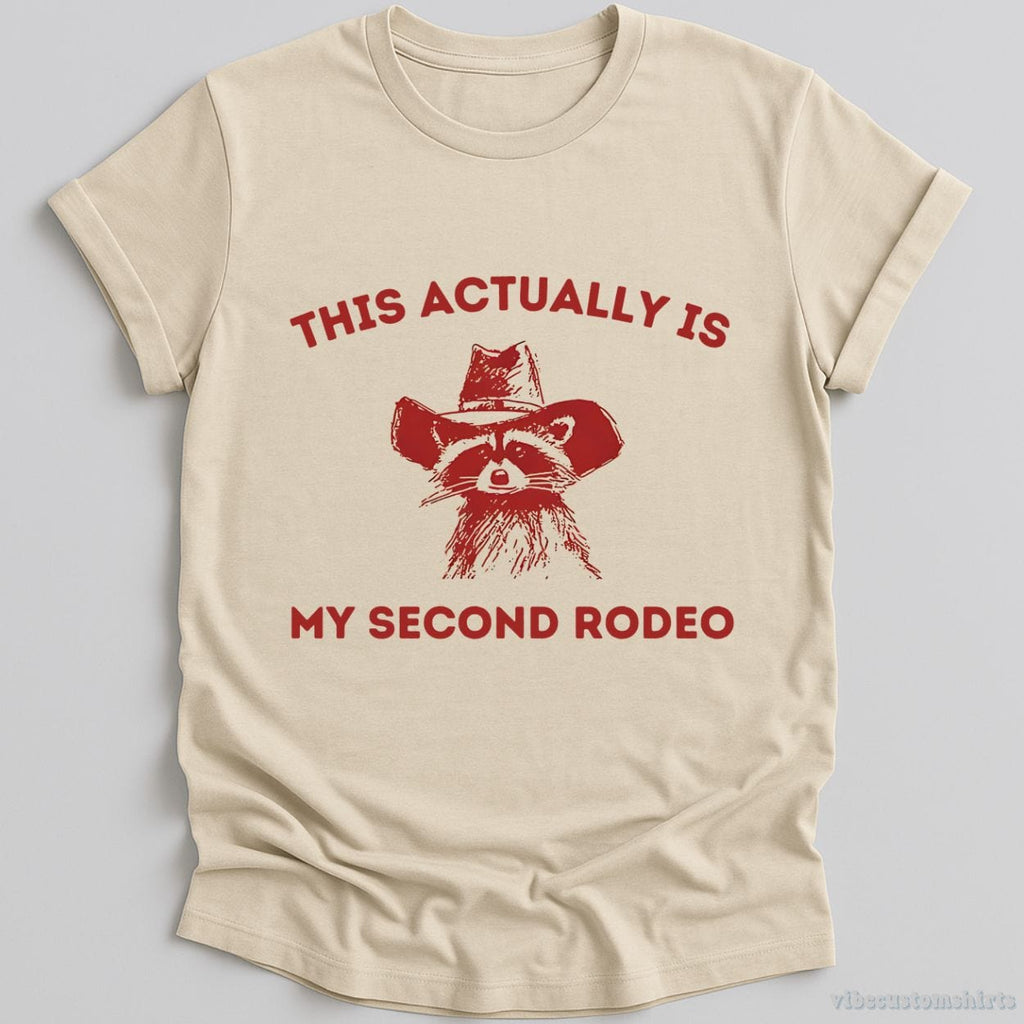 This is My Second Rodeo Cowboy Raccoon Shirt product image 2
