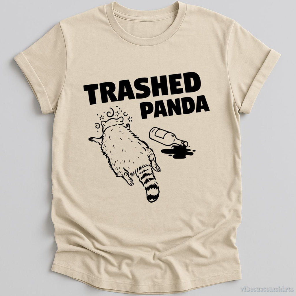 Trashed Panda Drunk Funny Raccoon Shirt product image 3