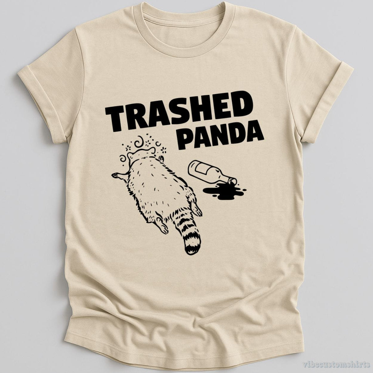 Trashed Panda Drunk Funny Raccoon Shirt product image 3