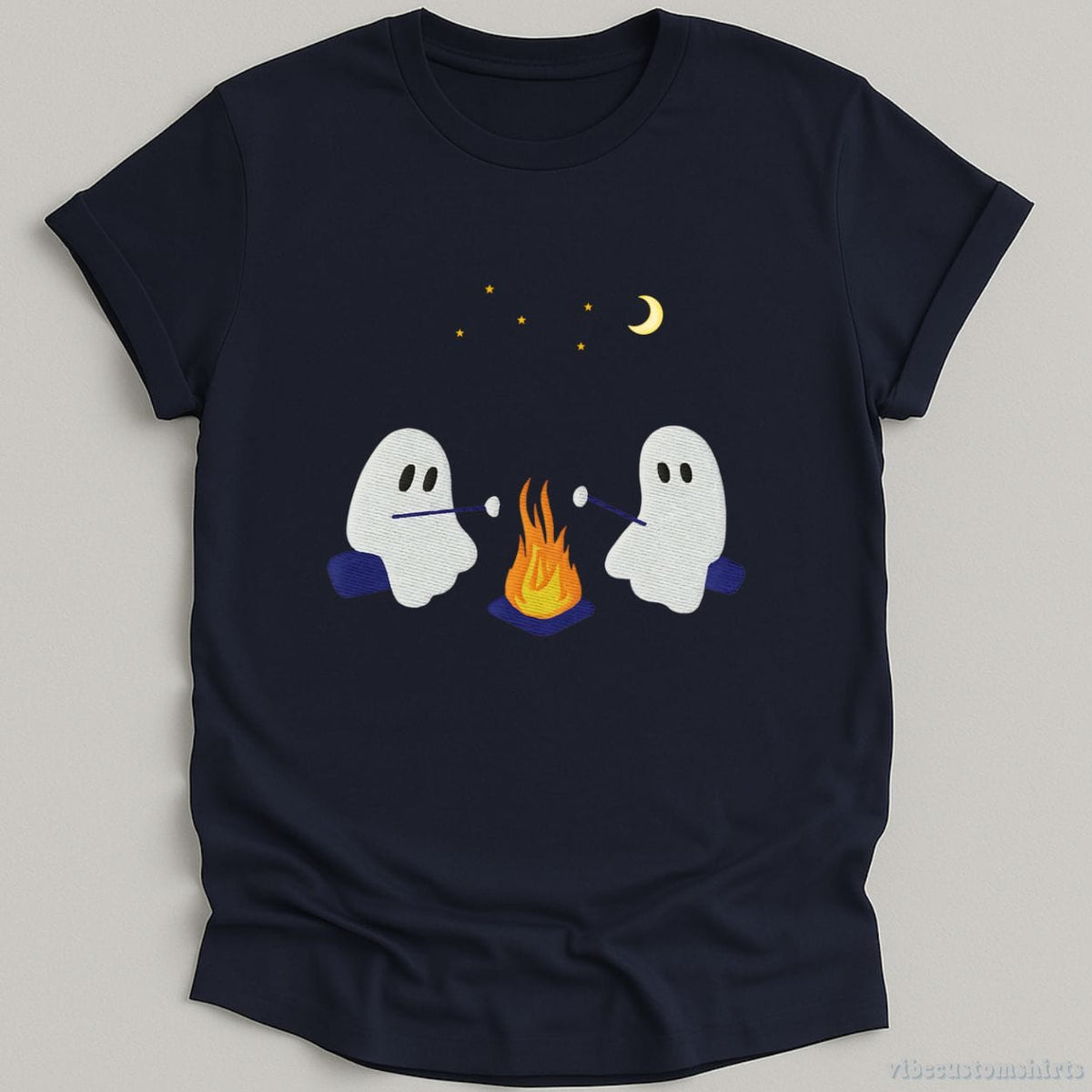 Cute Ghosts Camping Halloween Shirt product image 1