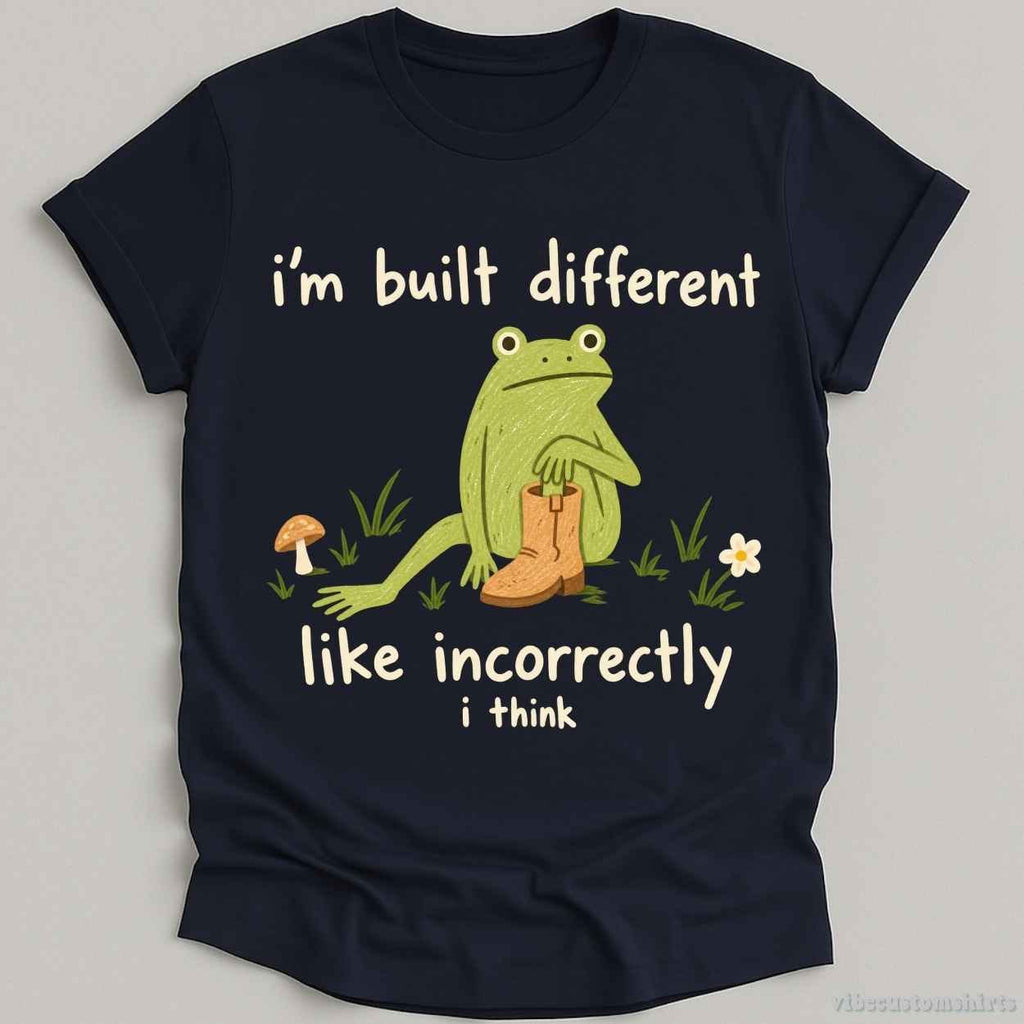 I'm Build Different Like Incorrectly I Think Frog Shirt product image 5