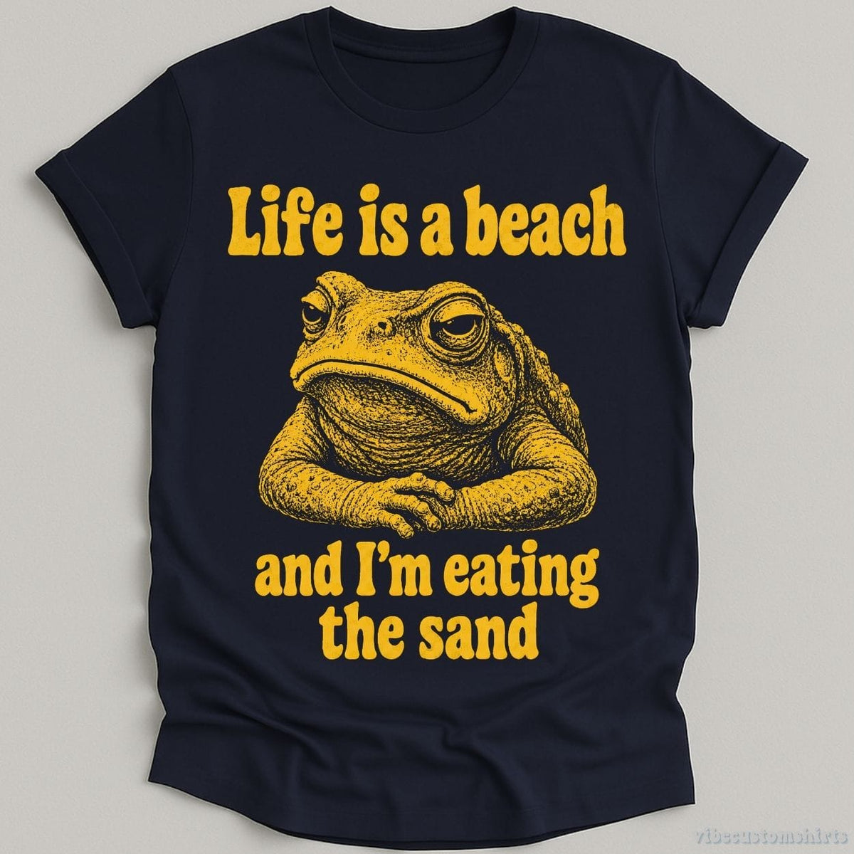 Life is a Beach and I'm Eating The Sand Frog Shirt product image 4