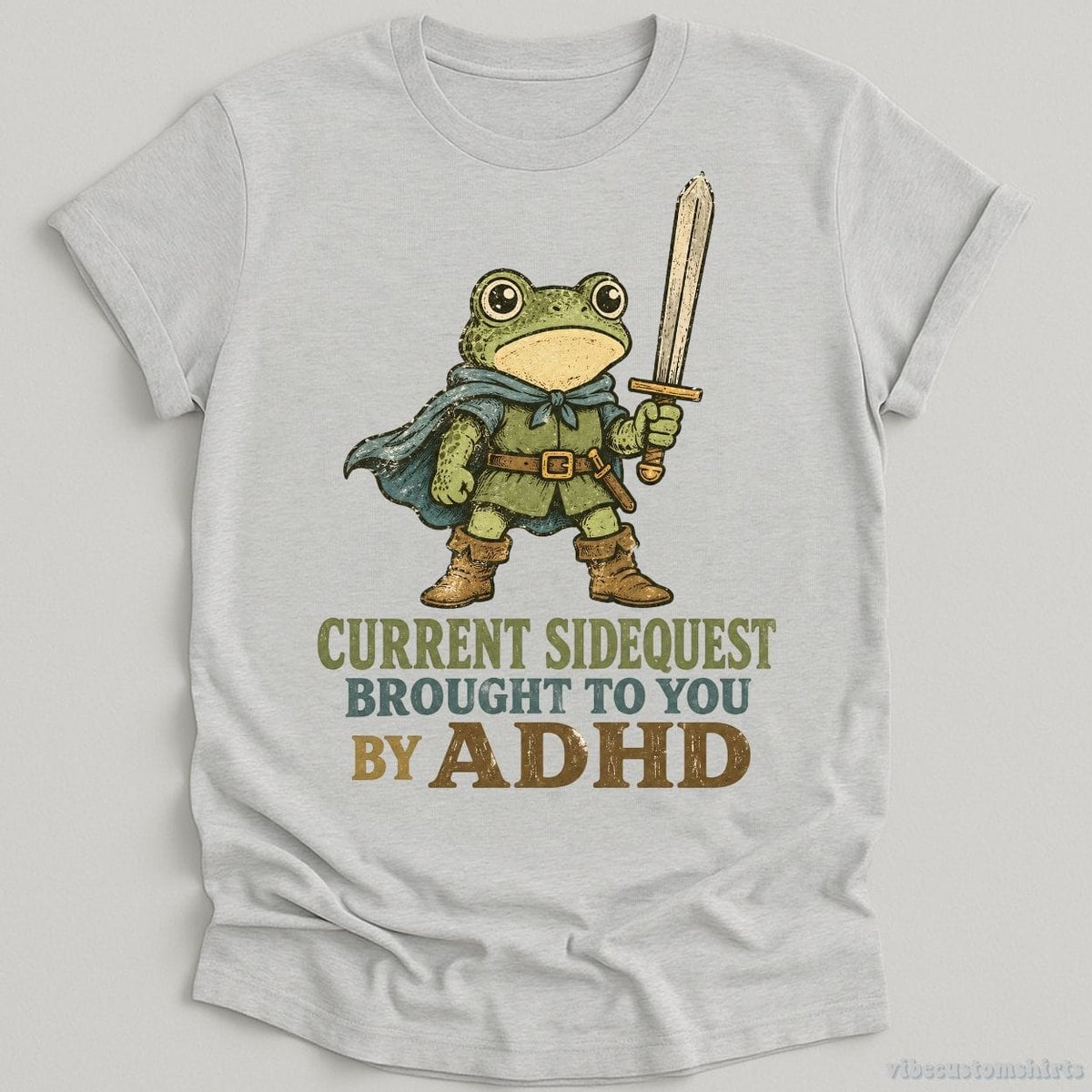 Current SideQuest Brought To You By Adhd Frog Shirt product image 2