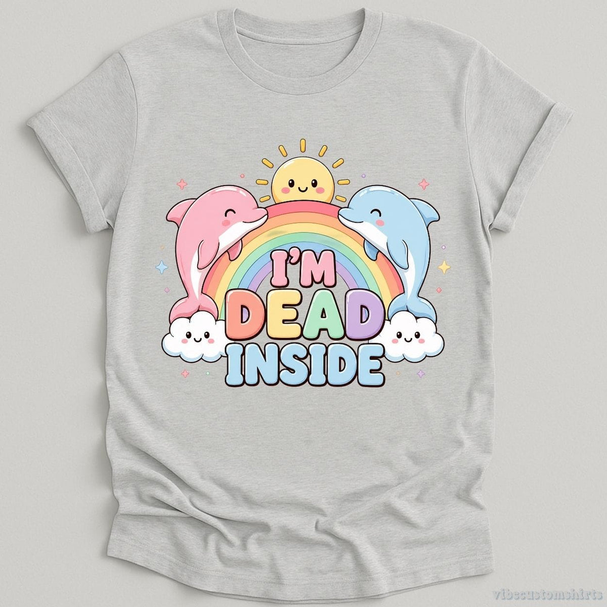 I'm Dead Inside Cute Dolphins Shirt product image 2