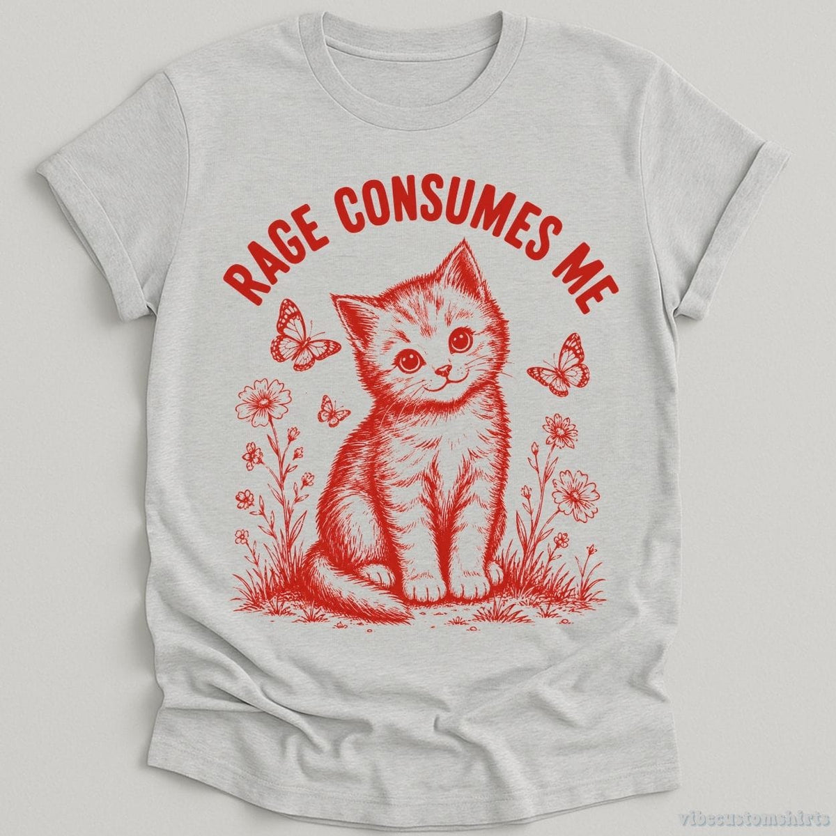 Rage Consumes Me Cute Kitten Shirt product image 3