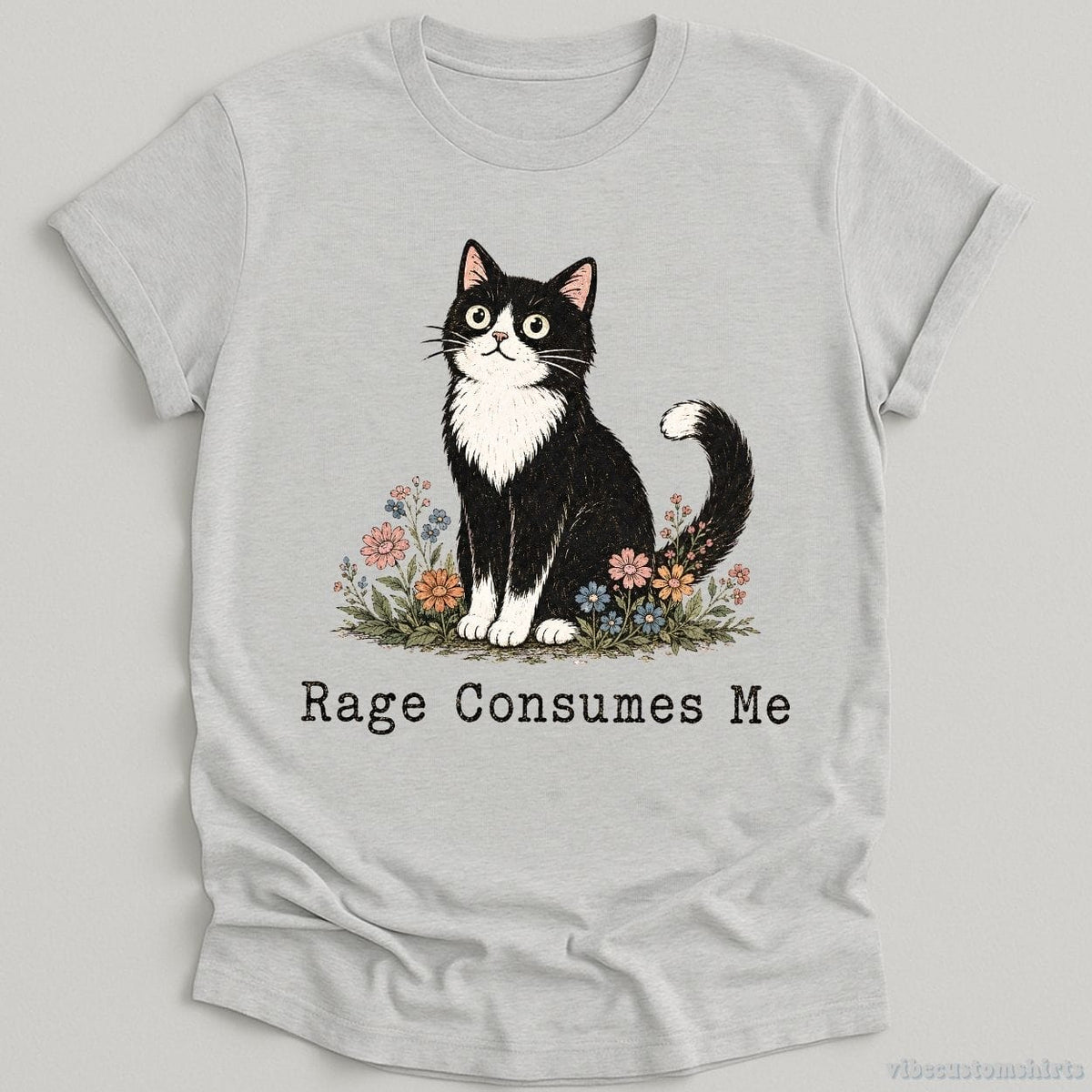 Rage Consumes Me Fluffy Cat Shirt product image 1