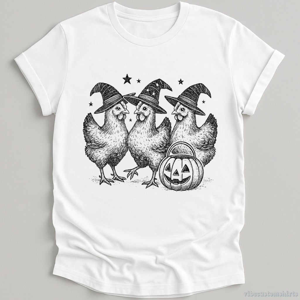 Chicken Witches Funny Halloween Shirt product image 1