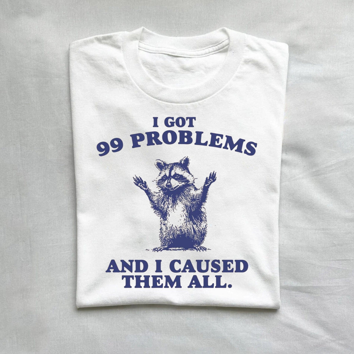 I Got 99 Problems And I Caused Them All Funny Raccoon Shirt product image 2