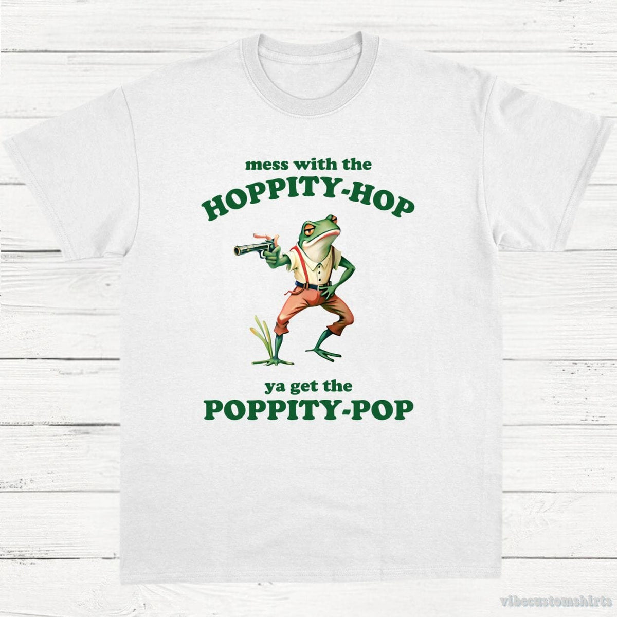 Mess With The Hoppity Hop Ya Get Poppity Pop Frog Shirt product image 3