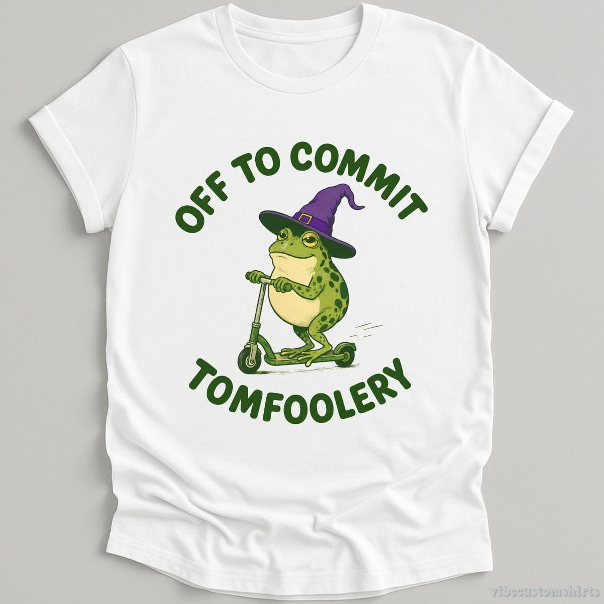Off To Commit Tomfoolery Humorous Frog Shirt product image 2