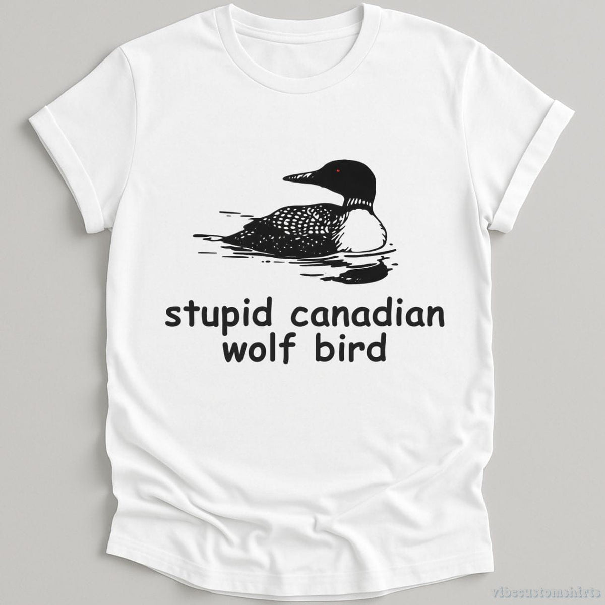 Stupid Canadian Wolf Bird Meme Shirt product image 1