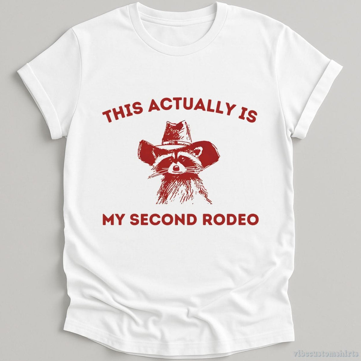 This is My Second Rodeo Cowboy Raccoon Shirt product image 4