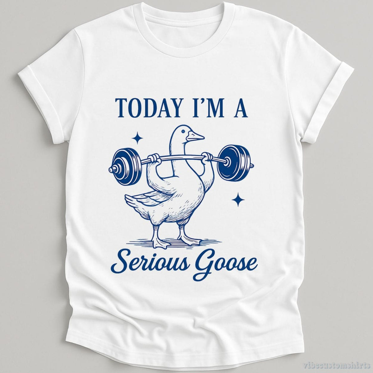 Today I'm A Serious Goose Funny Gym Shirt product image 2