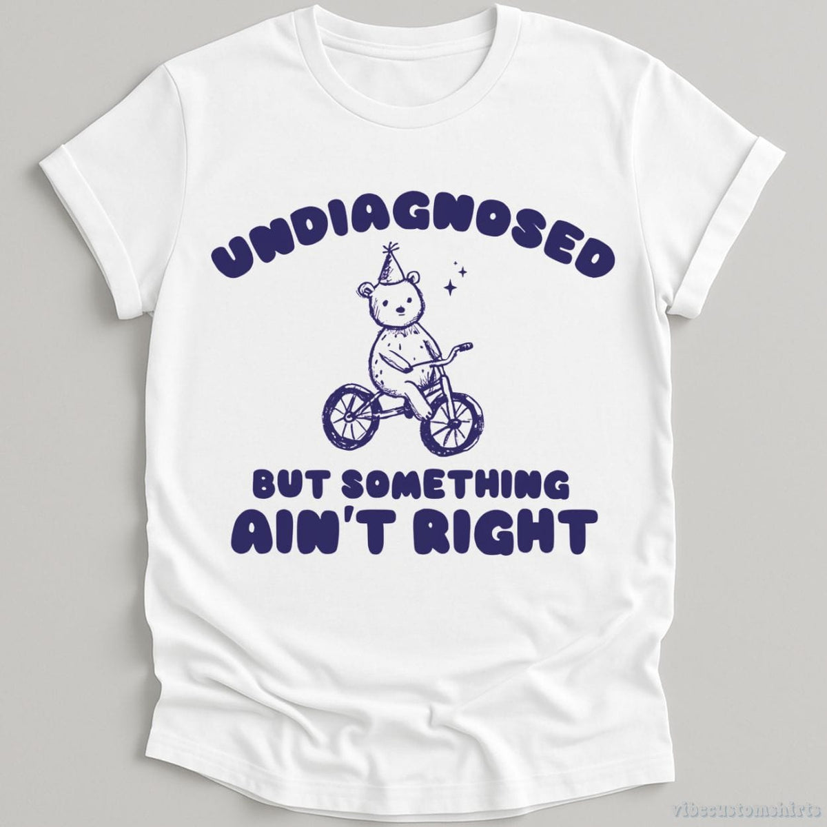 Undiagnosed But Something Ain't Right Vintage Shirt, Meme product image 3