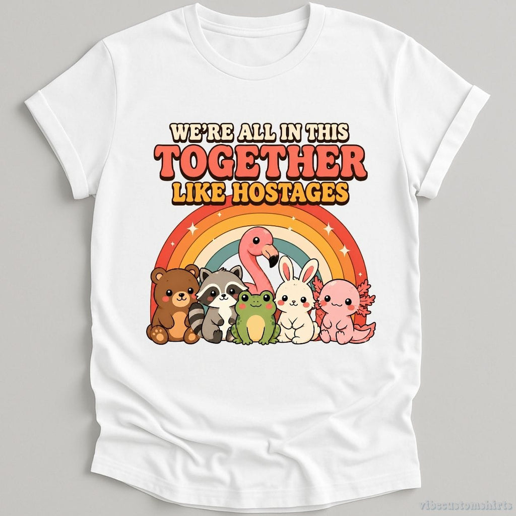 We're All in This Together Like Hostages Cute Animals Shirt product image 2