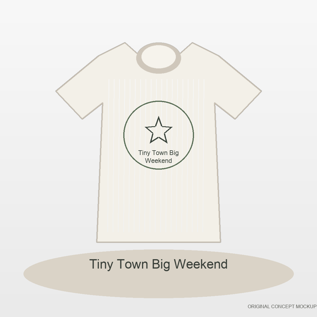 Tiny Cabin Weekend original POD T-shirt artwork