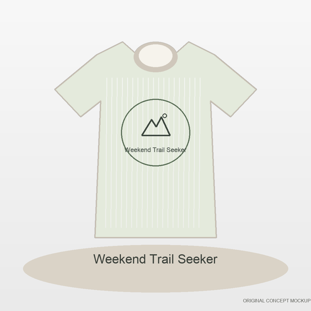 Weekend Trail Seeker original POD T-shirt artwork
